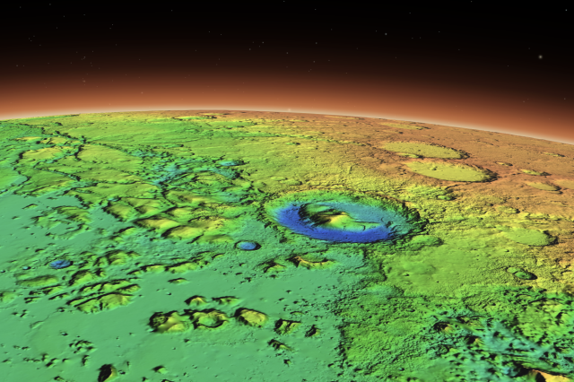 A screenshot showing the new Mars Mosaic. Image Credit: Global CTX Mosaic of Mars.