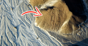 Aerial Shot of the Nazca Lines the Nazca Astronaut