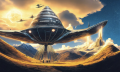 An illustration of the mythical ancient vimana