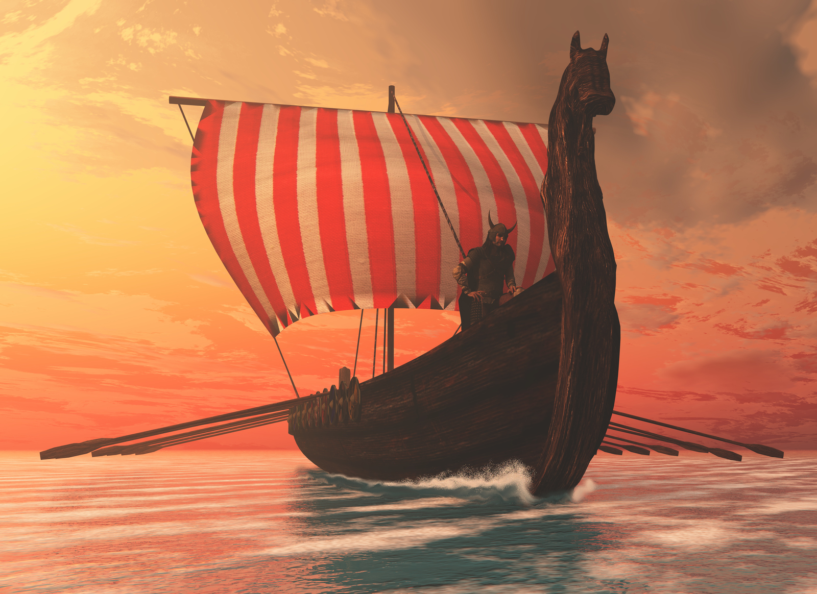 An illustration of a Viking Ship
