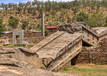An obelisk belonging to the Lost Kingdom of Aksum