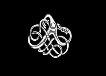 A photograph of a urnes brooch