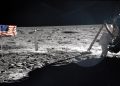 Apollo astronauts on the Moon