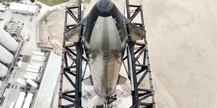 Screenshot of Starship SN24. SpaceX/YouTube.