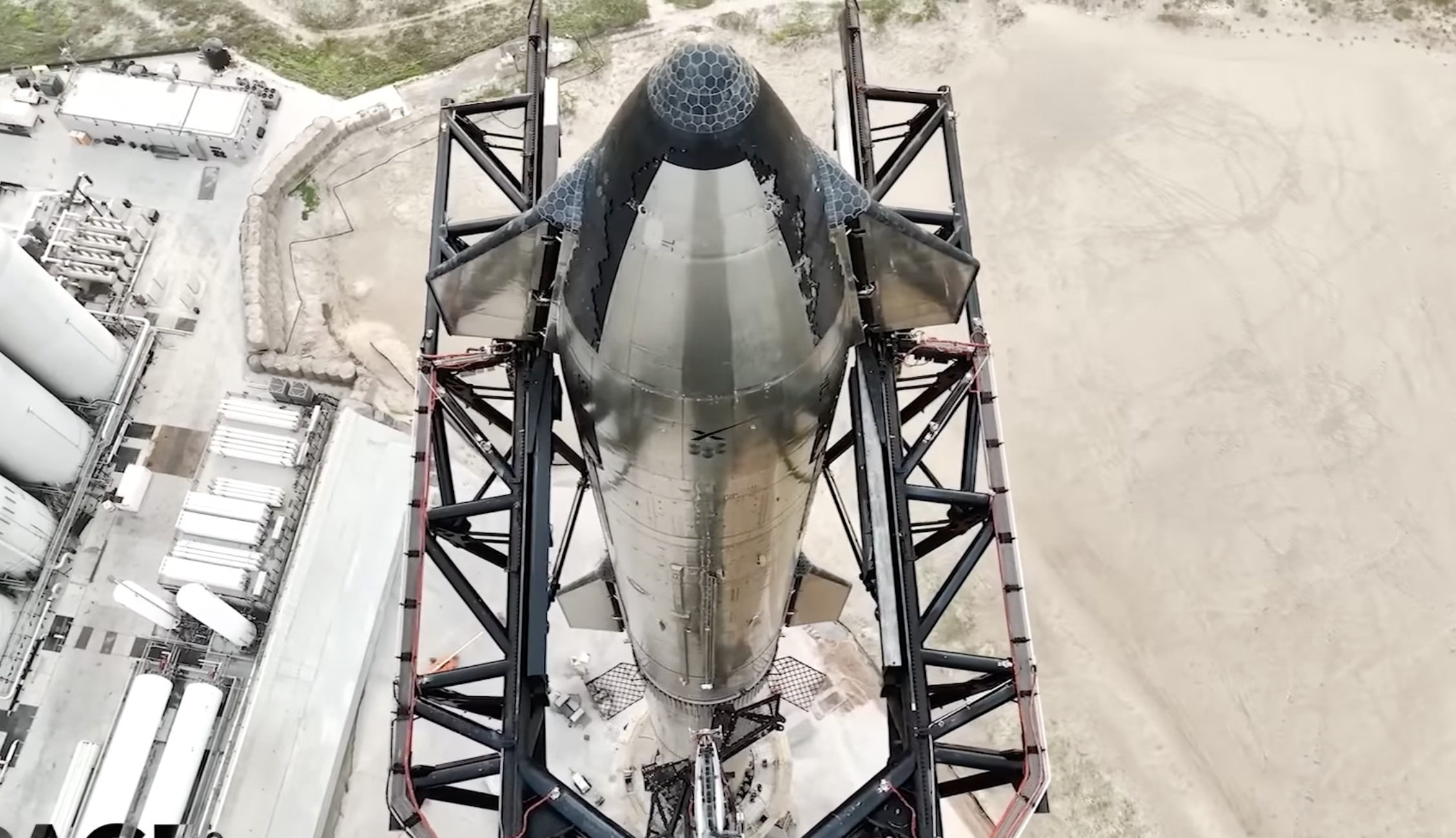 Screenshot of Starship SN24. SpaceX/YouTube.