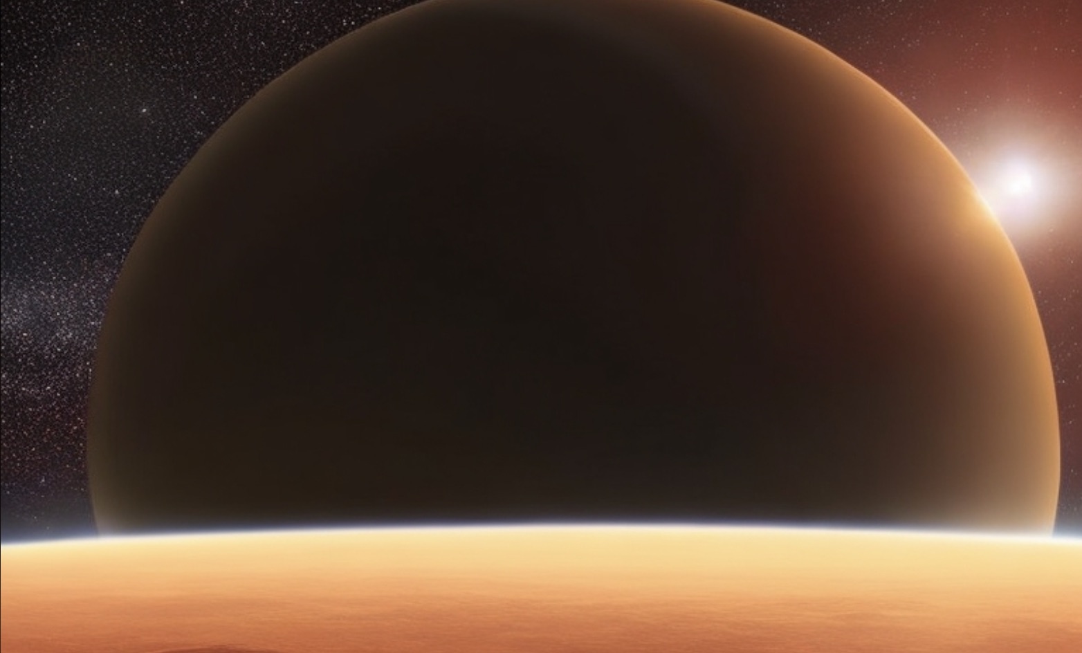 An illustration of a super earth
