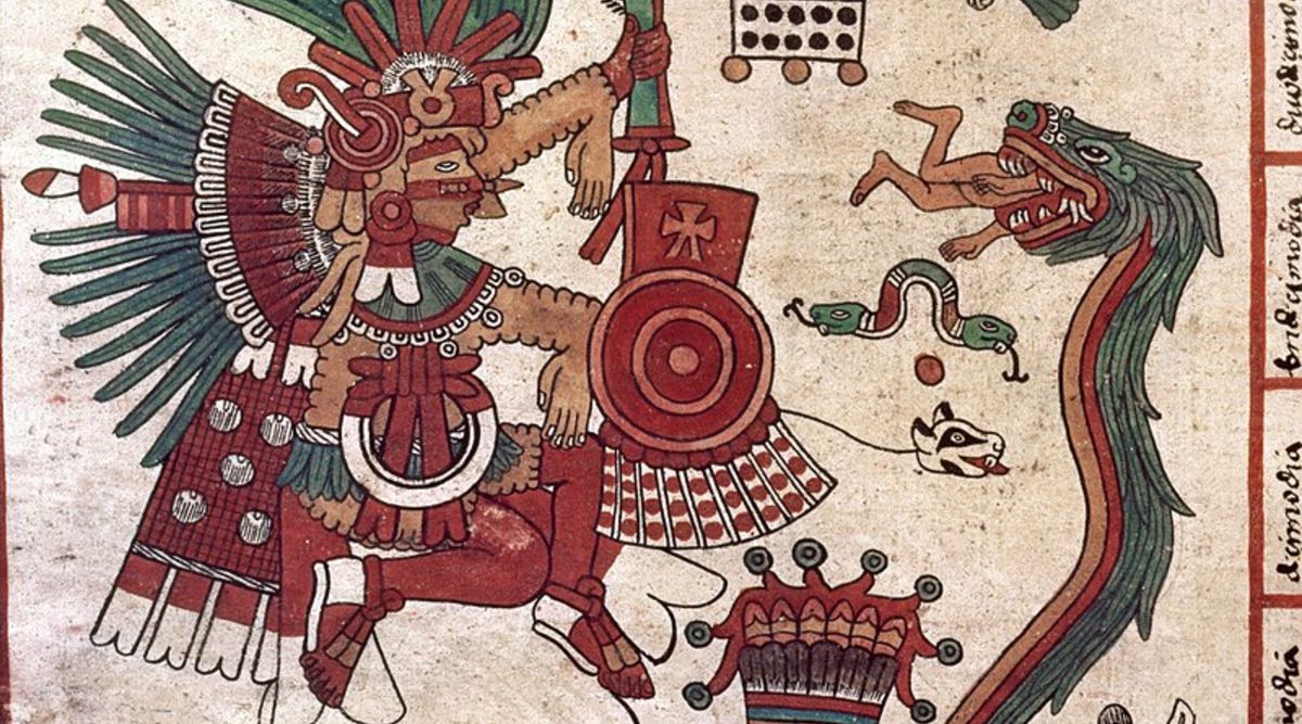 An ancient Aztec illustration.