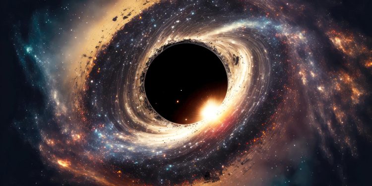 Illustration of a black hole