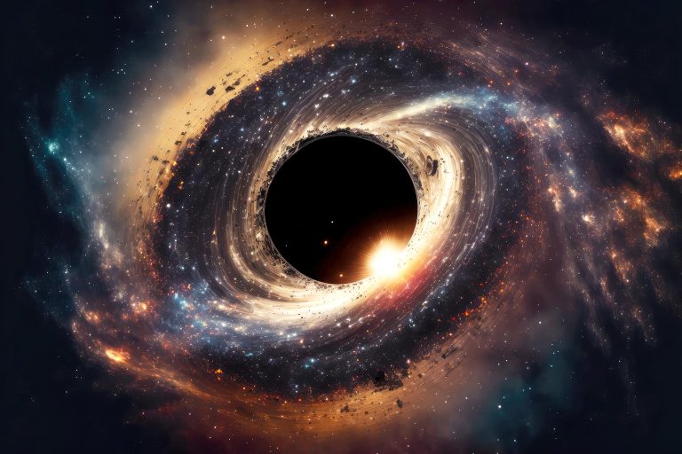 Illustration of a black hole