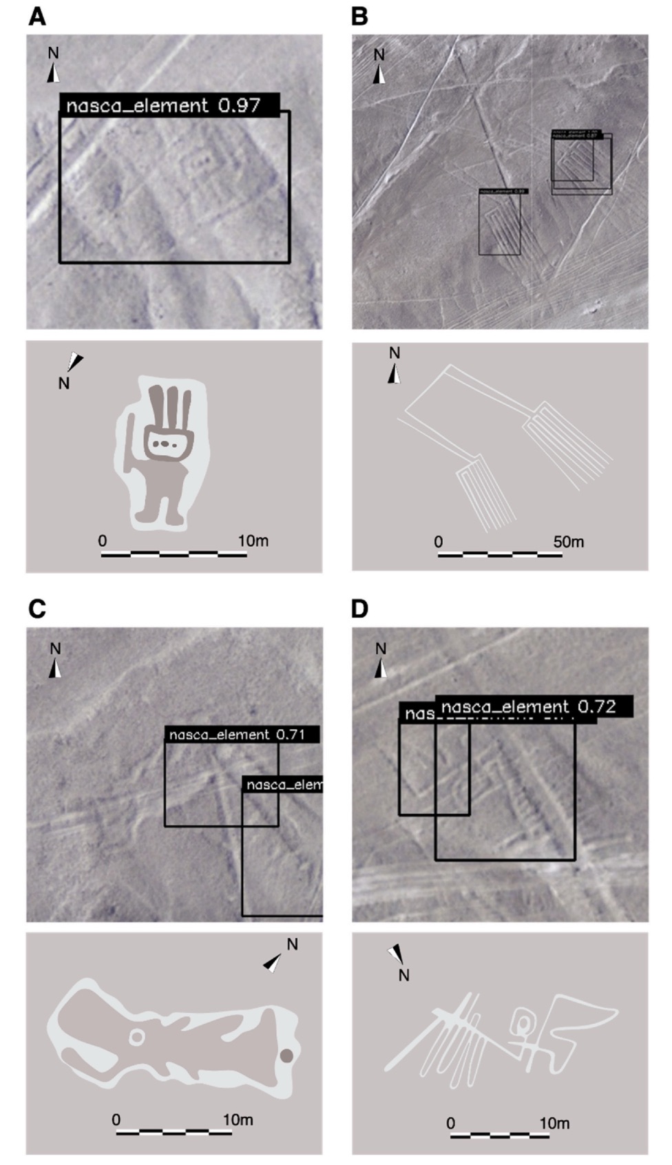 Four Nazca lines found with the help of AI.