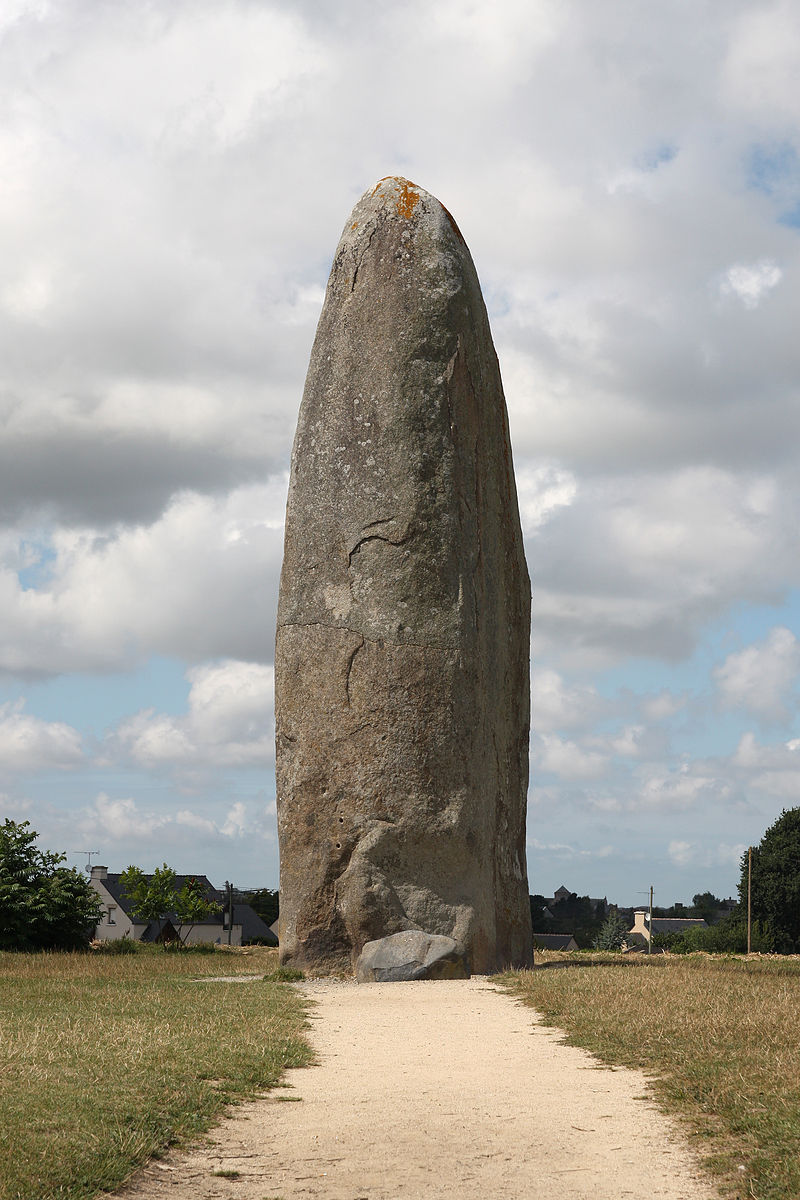 This is the Menhir de Champ Dolent, and it is one of the largest in Brittany. Wikimedia Commons