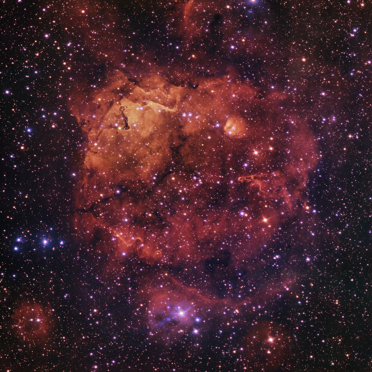 The Sh2-284 nebula. Image Credit: ESO/VPHAS+ team. Acknowledgement: CASU.