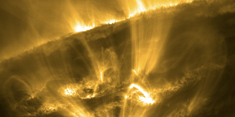 Shooting Stars Detected in the Sun's Corona. Image Credit: ESA/Solar Orbiter EUI/HRI.