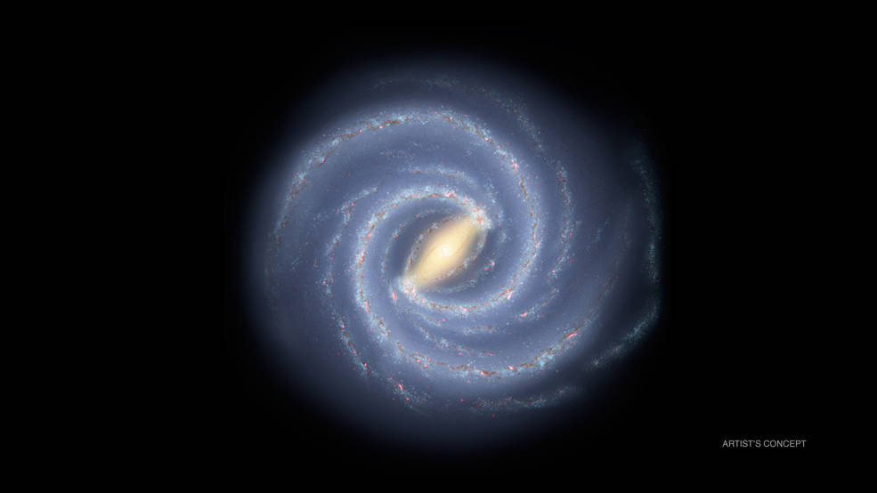 An illustration of the Milky Way