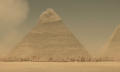 Did Napoleon really shoot at the pyramids at Giza? A screenshot from the trailer Napoleon. Image Credit: Youtube.