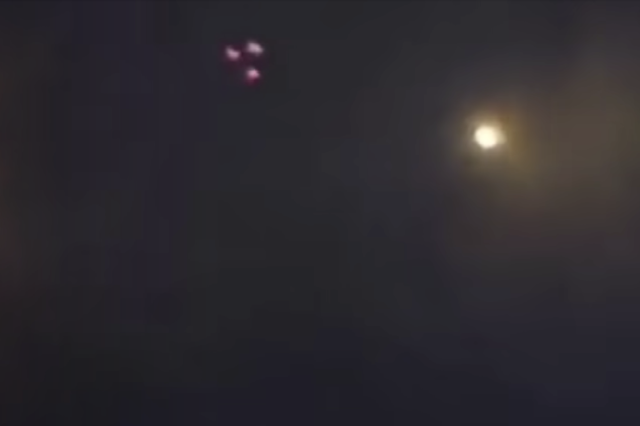 Iranian Navy shooting at UFO