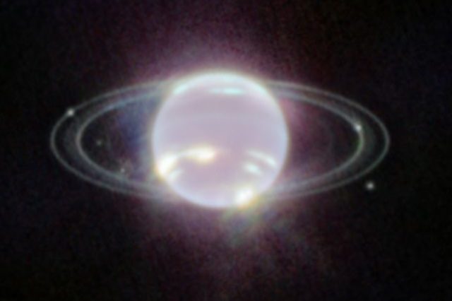 Neptune as seen by Webb. Credit: JWST. (NASA, ESA, CSA, STScI).