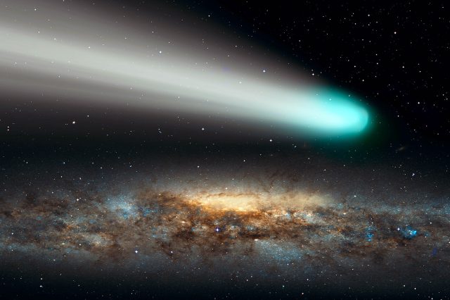 An illustration of a comet.