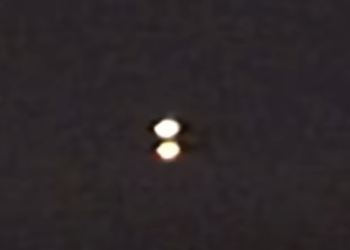 Incredible video of a UFO splitting into two. YouTube.