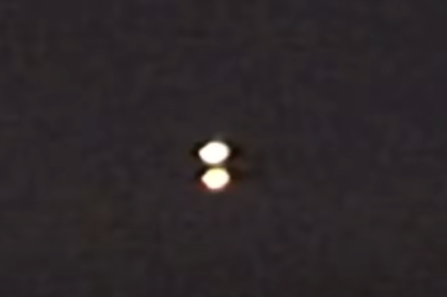 Incredible video of a UFO splitting into two. YouTube.