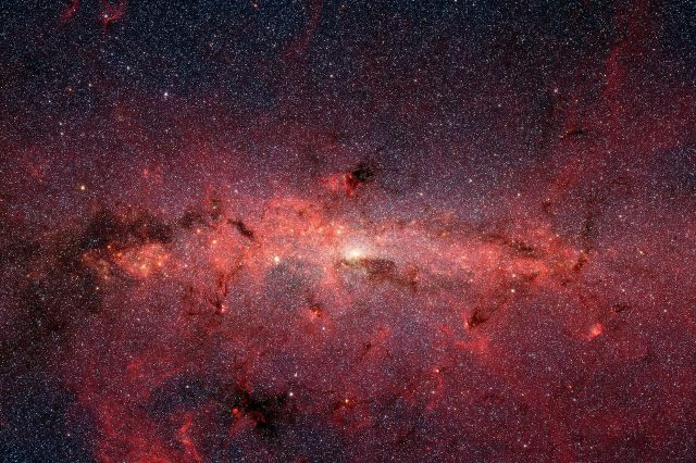 The center of the Milky Way Galaxy as seen in Infrared.Image Credit: NASA, JPL-Caltech, Susan Stolovy (SSC/Caltech) et al.