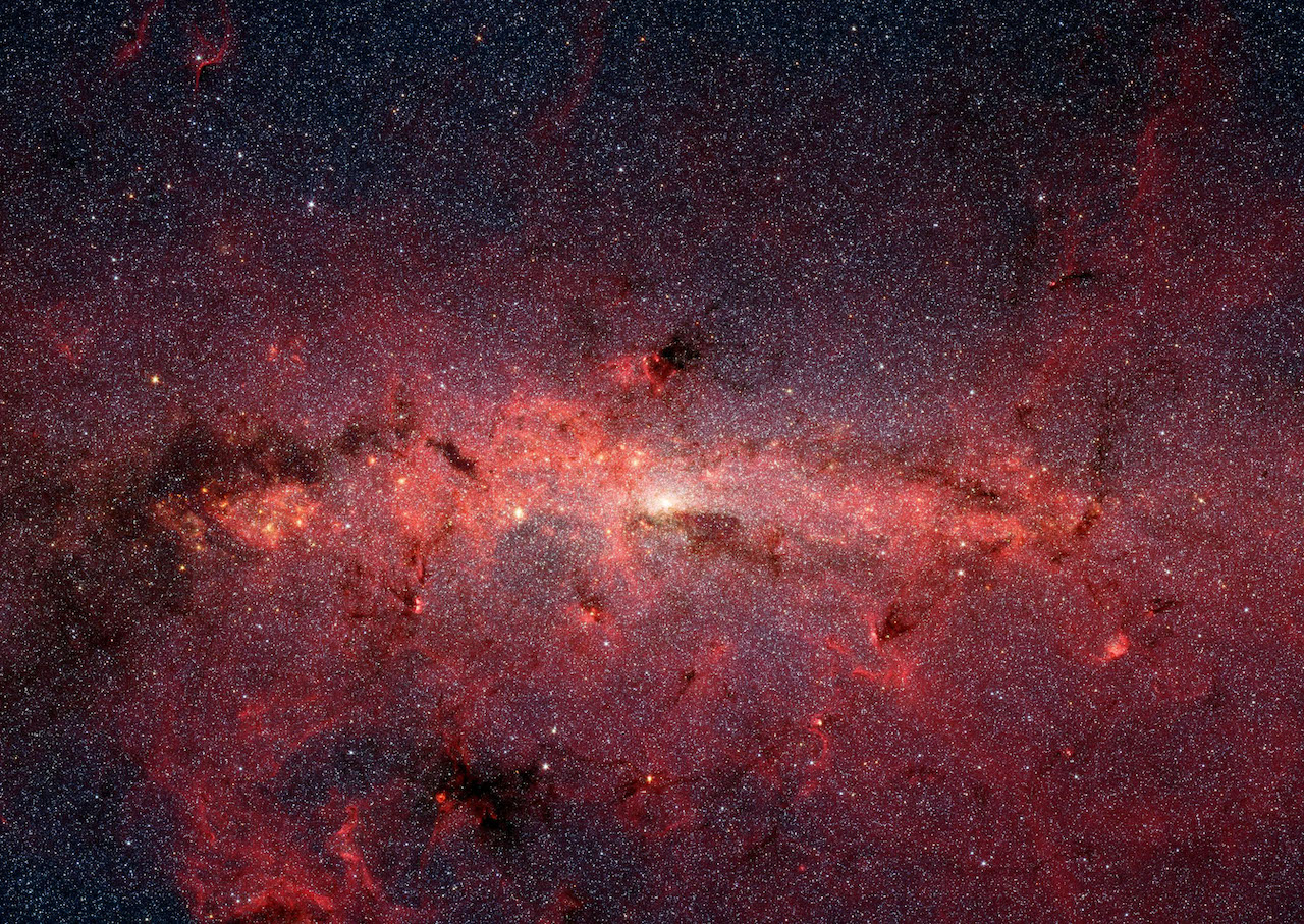 The center of the Milky Way Galaxy as seen in Infrared.Image Credit: NASA, JPL-Caltech, Susan Stolovy (SSC/Caltech) et al.