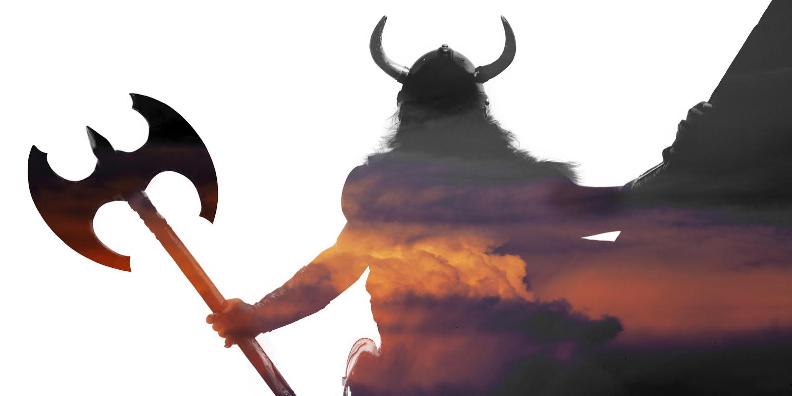 A Viking silhouette.
