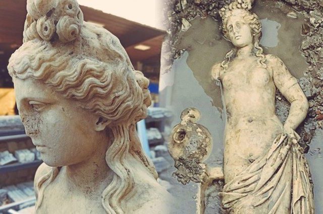 Remarkable 1,800-Year-Old Statue Discovered in Turkey. Credit: Turkey Daily News.