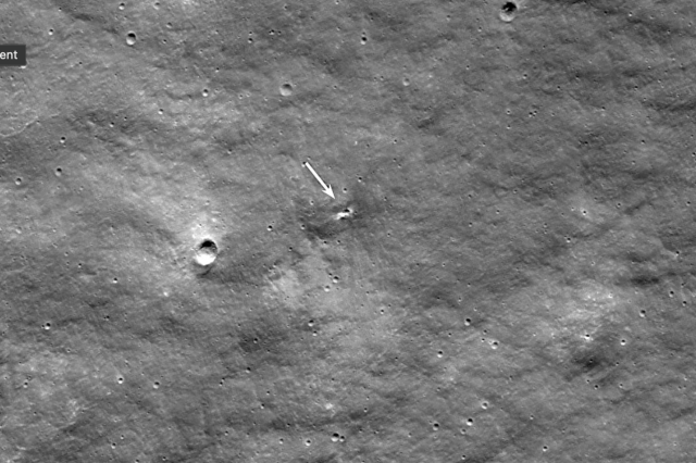 Here is the crash site of the Russian Luna-25 spacecraft on the moon