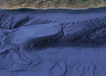 A google Earth image of the alleged base. Credit: Curiosmos- Google Earth.