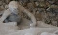 The lost cities buried beneath volcanic rock. An example of the so-called plaster casts of Pompeii.