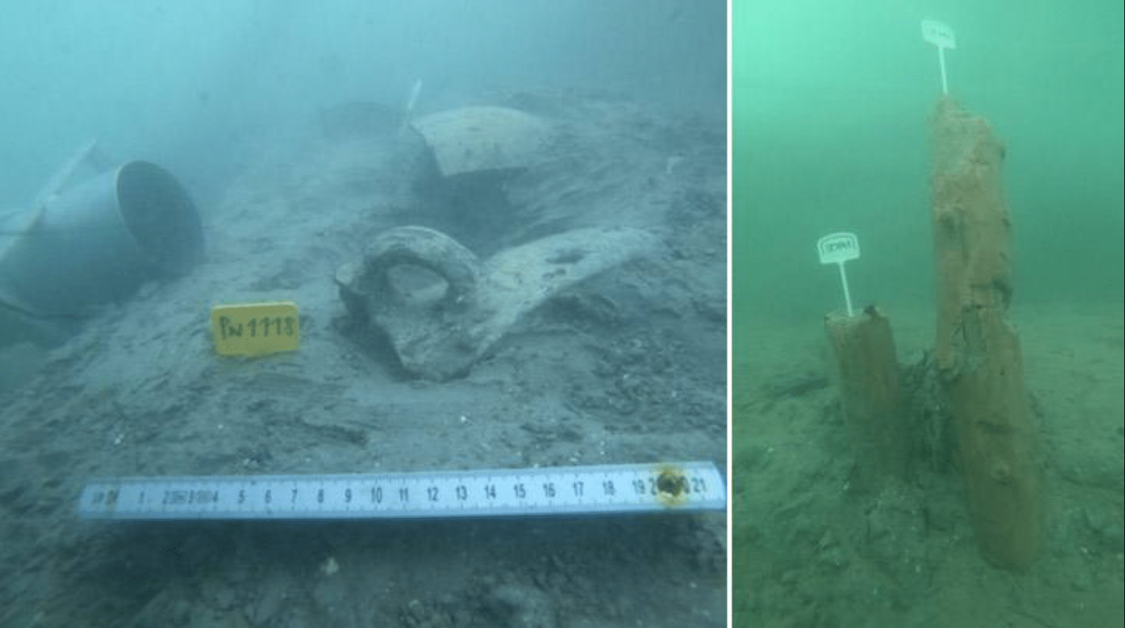 Submerged Ancient Roman Ruins Found Off the Coast of Slovenia. Credit: ZAPA.
