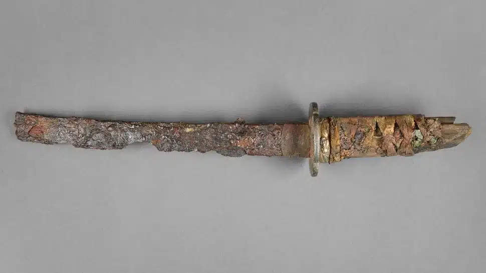 The richly-decorated sword from Japan that was found in Germany. Image credit: © Staachliche Museen zu Berlin, Museum für Vor- und Frühgeschichte / Anica Kelp.