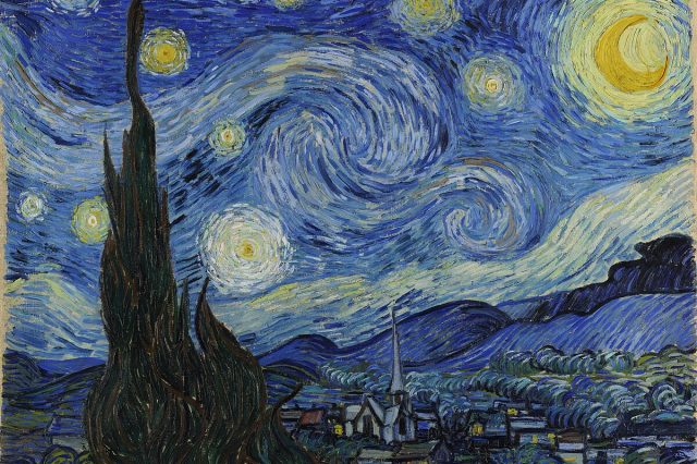 Starry Night by Van Gogh. Wikimedia commons.