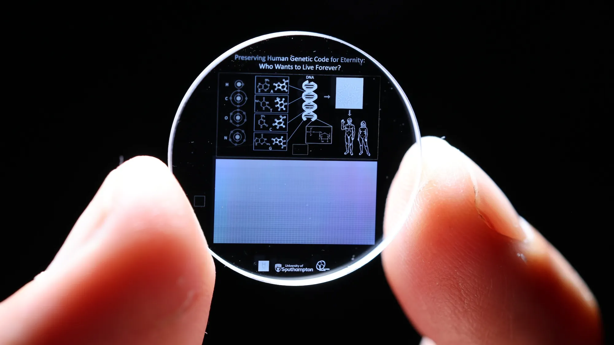 The memory crystal, developed by the University of Southampton, holds the Guinness World Record for being the most durable digital storage medium.