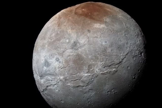 Charon Moon of Pluto. Credit: SwRI.