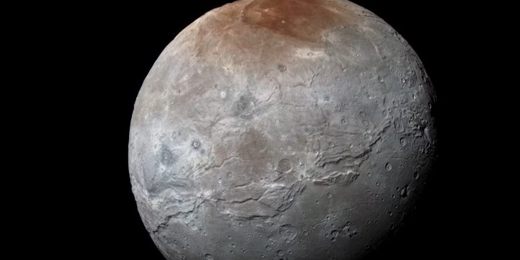 Charon Moon of Pluto. Credit: SwRI.