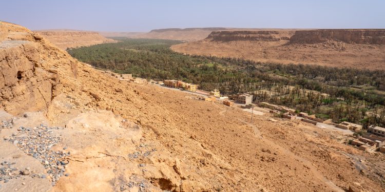 Scenic View of Ziz Canyon in Morocco