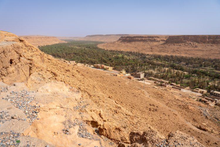 Scenic View of Ziz Canyon in Morocco