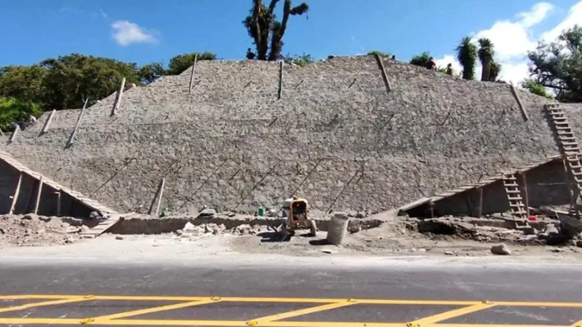 Ancient Pyramid in Mexico. INAH.