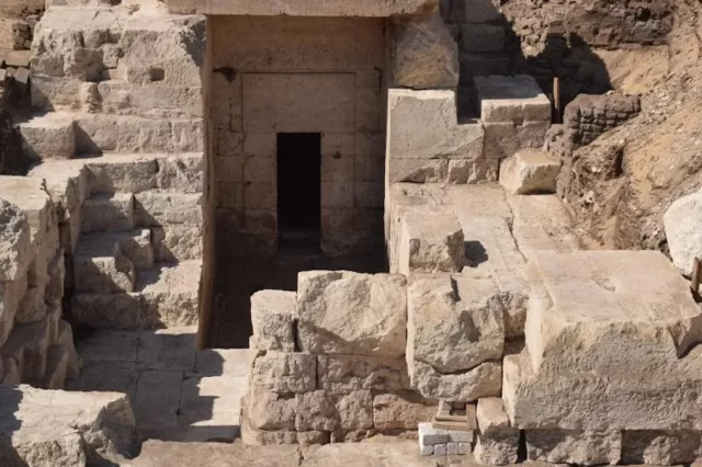 A view of the newly found temple. Image credit: Marcus Müller, Athribis Project.