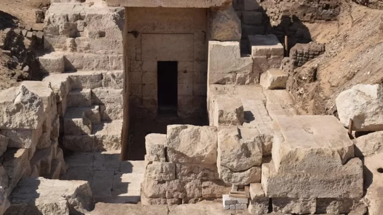 A view of the newly found temple. Image credit: Marcus Müller, Athribis Project.