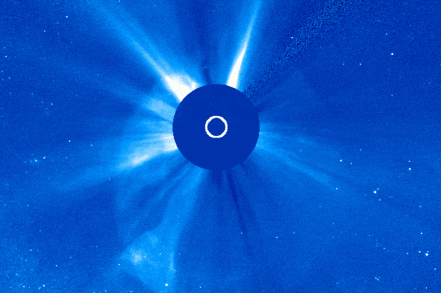 CME. Credit: NASA/ESA/SOHO.