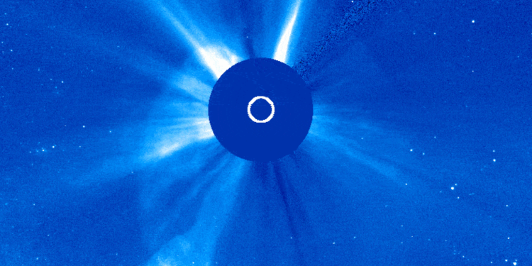 CME. Credit: NASA/ESA/SOHO.