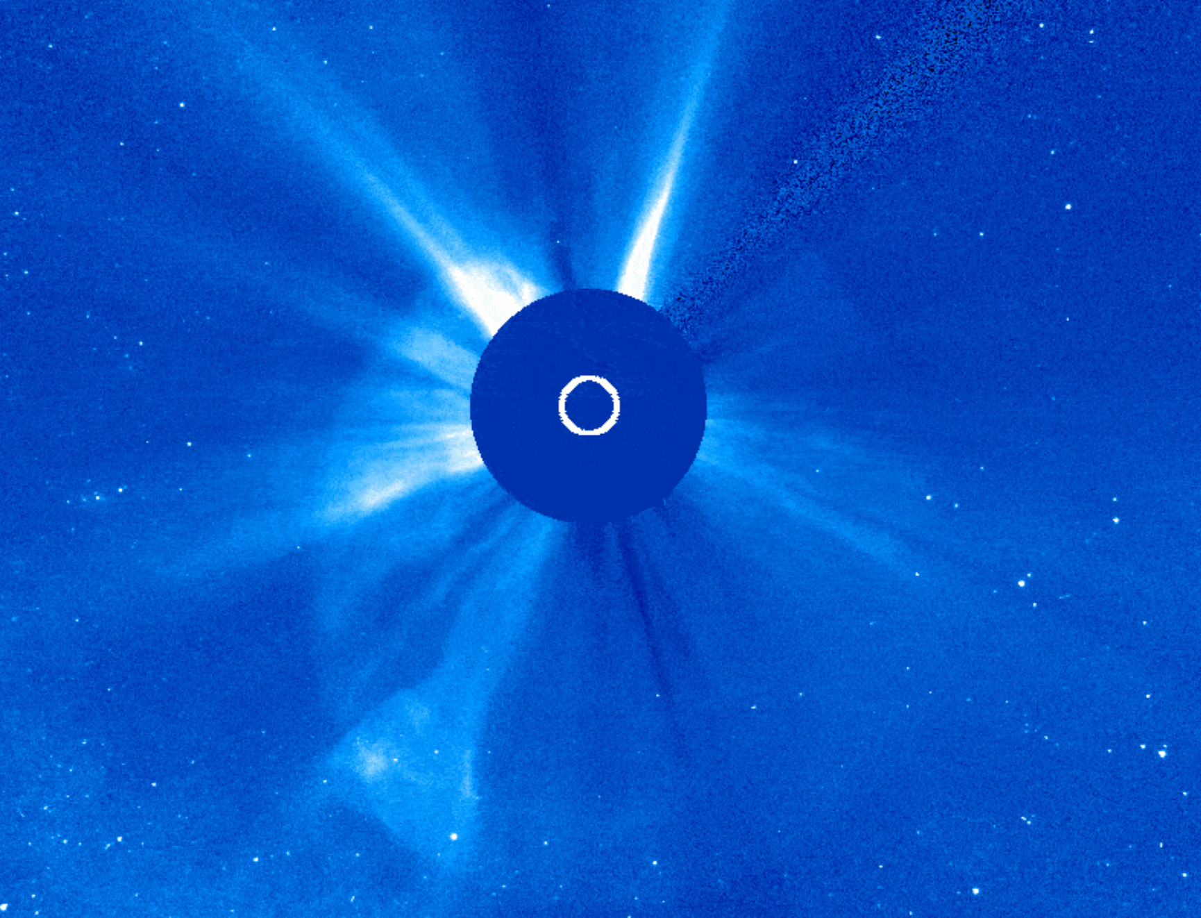 CME. Credit: NASA/ESA/SOHO.