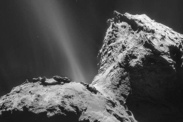 Captured by the European Space Agency’s Rosetta spacecraft on January 31, 2015, Comet 67P/Churyumov-Gerasimenko is immortalized in this striking image. Image Credit: ESA/Rosetta/NAVCAM – CC BY-SA IGO 3.0.