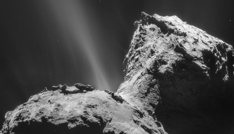 Captured by the European Space Agency’s Rosetta spacecraft on January 31, 2015, Comet 67P/Churyumov-Gerasimenko is immortalized in this striking image. Image Credit: ESA/Rosetta/NAVCAM – CC BY-SA IGO 3.0.