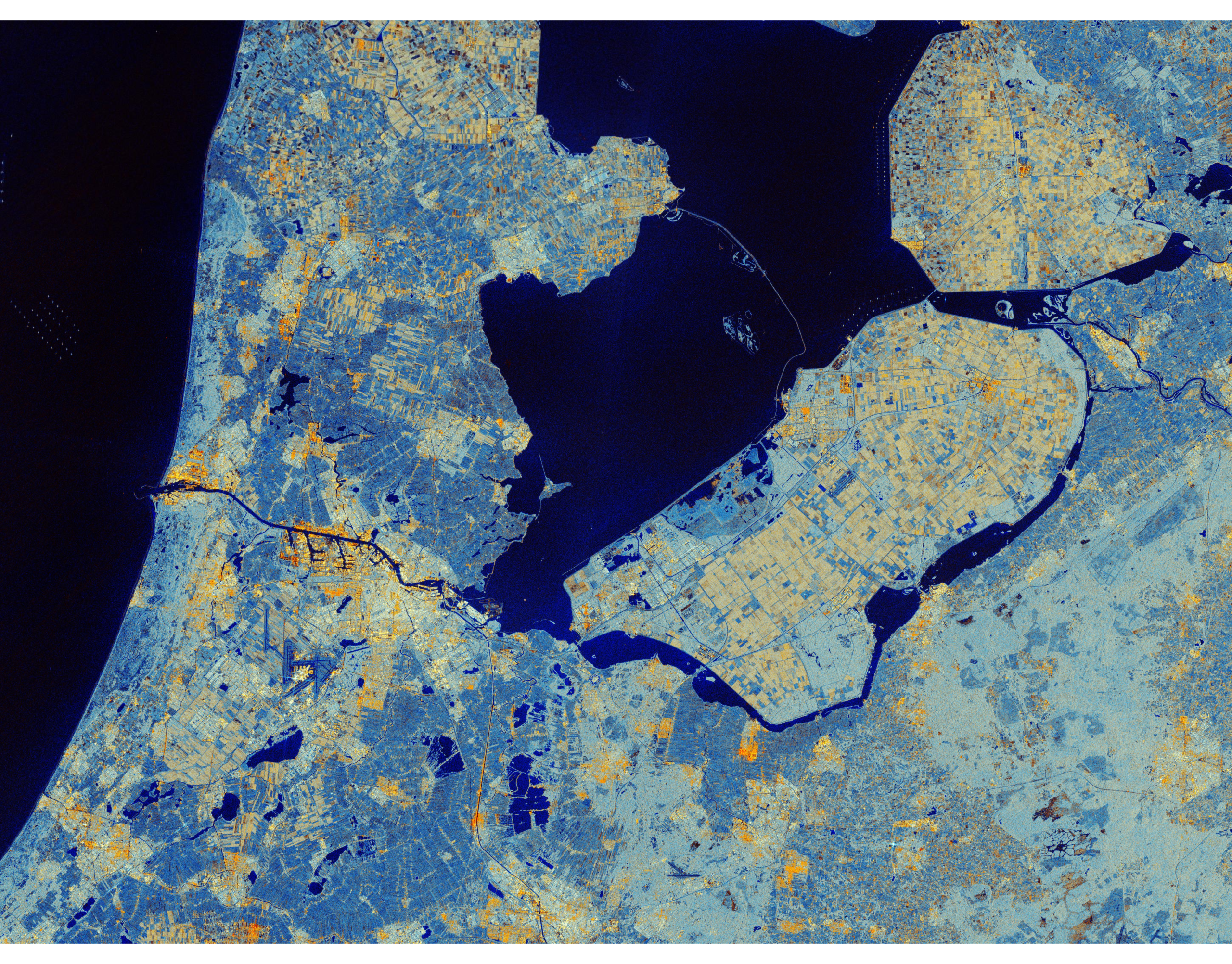 The Netherlands from Sentinel-1C. Image Credit: ESA.