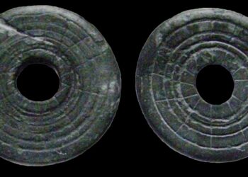 The pyrophyllite slate disc discovered in Listven, Ukraine. Credit: O. Veremeychyk.