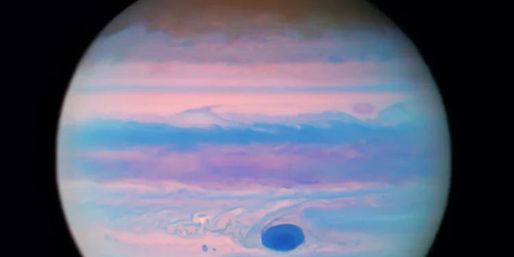 A cropped photograph of Jupiter. Credit: NASA/Hubble.